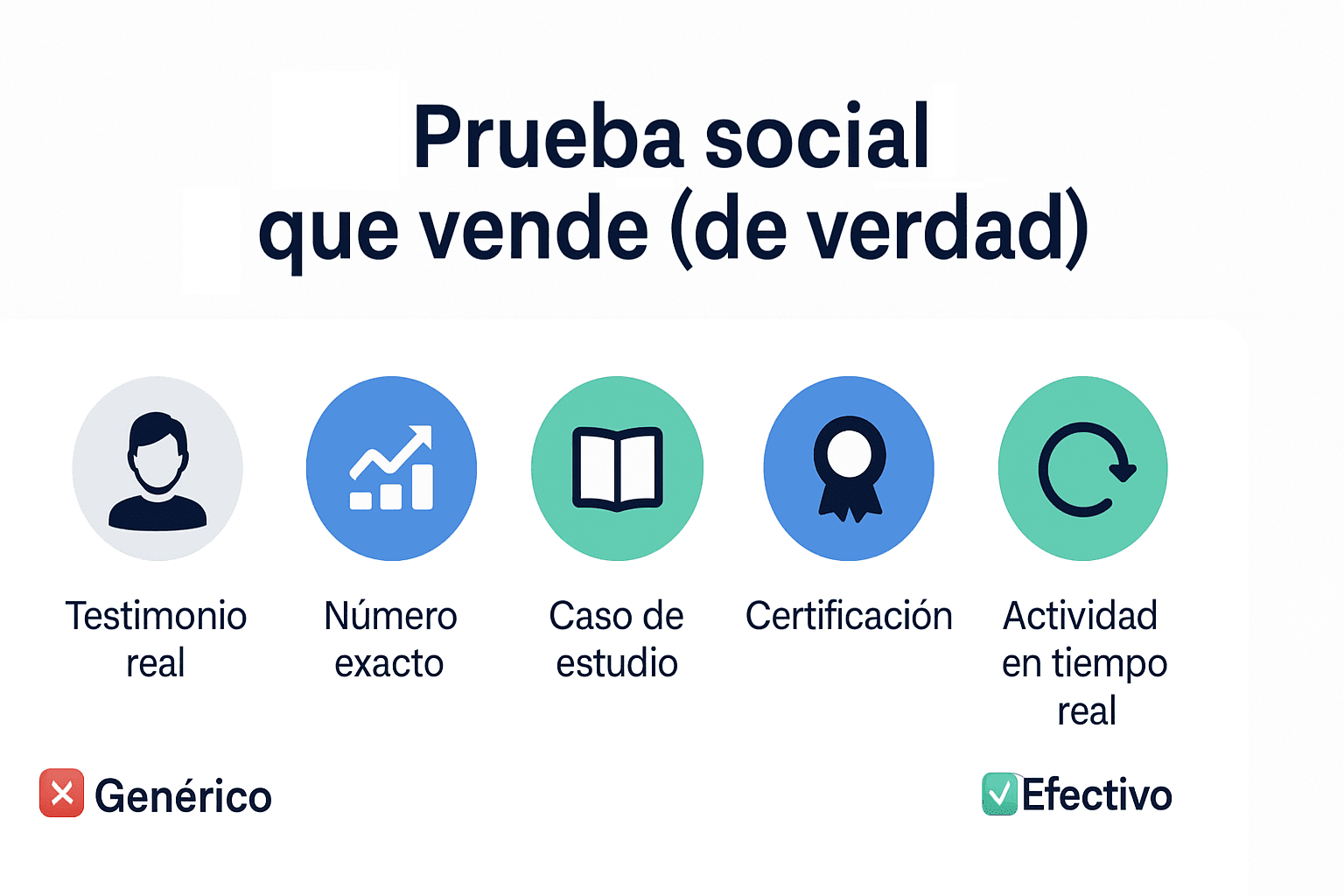 Prueba social visual: testimonios, cifras, evidencia real Componentes visuales de una prueba social efectiva